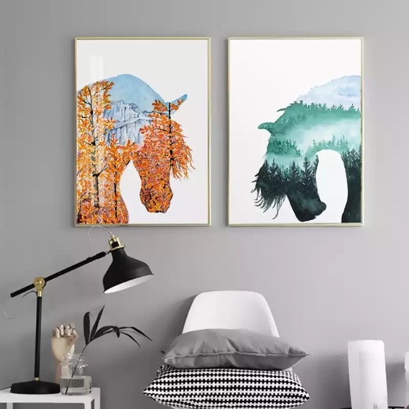 Complementing Nature Inspired Canvas Horse Prints